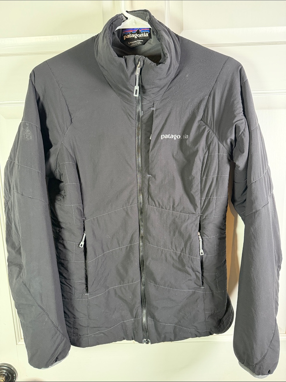Patagonia Nano-Air Black Lightweight Jacket Women’s S Full Zip Insulated Quilted